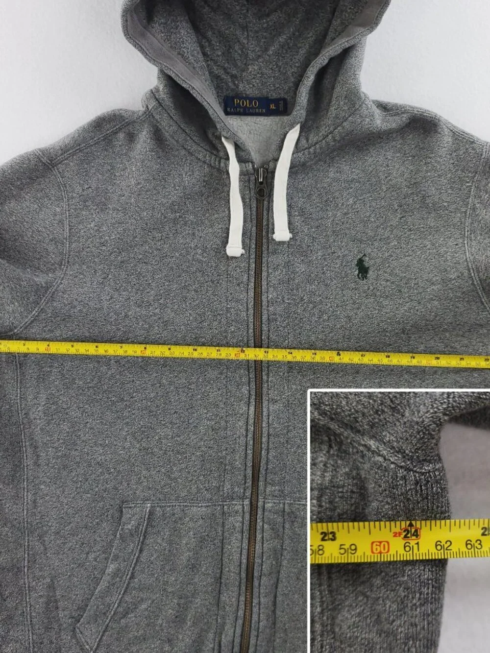 Polo Ralph Lauren Hoodie Jacket Pony Full Zip Fleece Men's XL